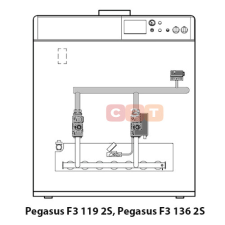Котел напольный (открытая камера сгорания, одноконтурный) Ferroli PEGASUS F3 N 119 2S